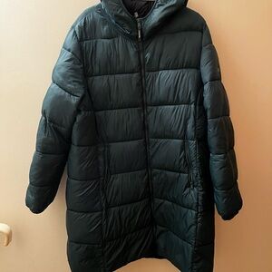 Women's OOKPIK Eva Dark Green Puffer Jacket